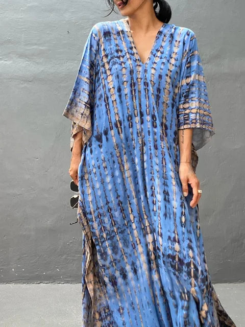 Robe de Plage Longue et Colorée pour Femme