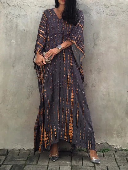 Robe Été Longue Décontractée pour Femme - Caftan Léger Bohème Chic
