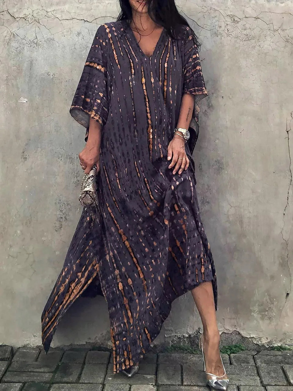 Robe Été Légère pour Femme à Manches Courtes