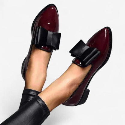 Chaussures à Talon Bloc Pointu avec Strass