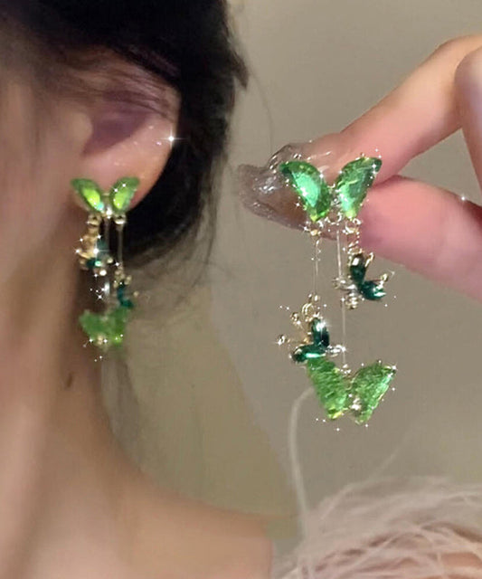 Pendantes papillon en cuivre vert brillant - EasyApparels