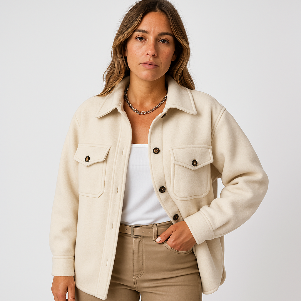 Chemise Femme Beige Grande Taille Élégante - PanierRoyale