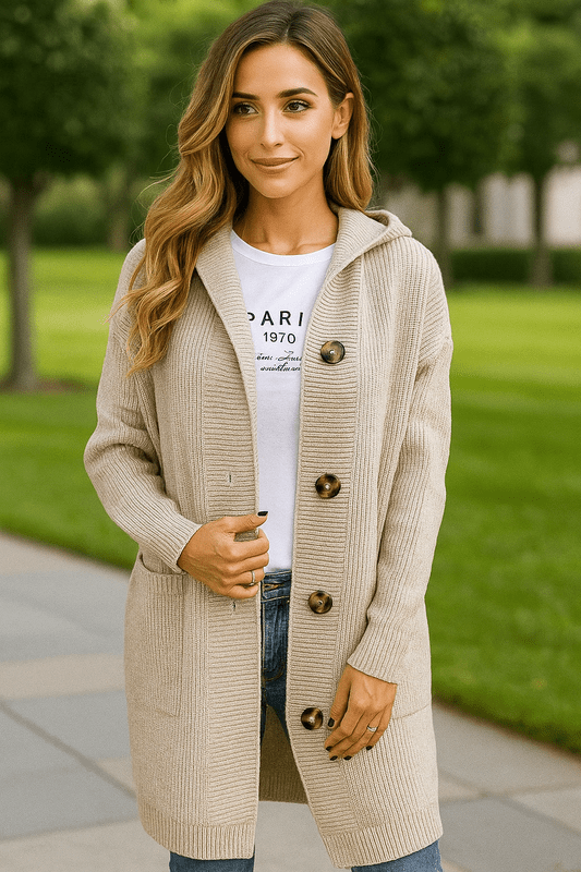 Gilet Femme Élégant - Cardigan Long Léger et Chic