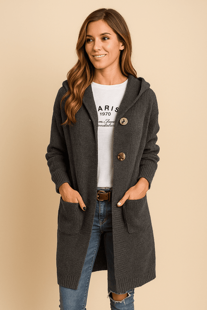 Gilet Femme Élégant - Cardigan Long Léger et Chic