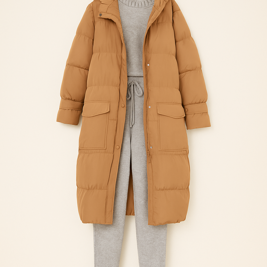 Parka Femme Longue Capuche Étanche et Chaude - PanierRoyale