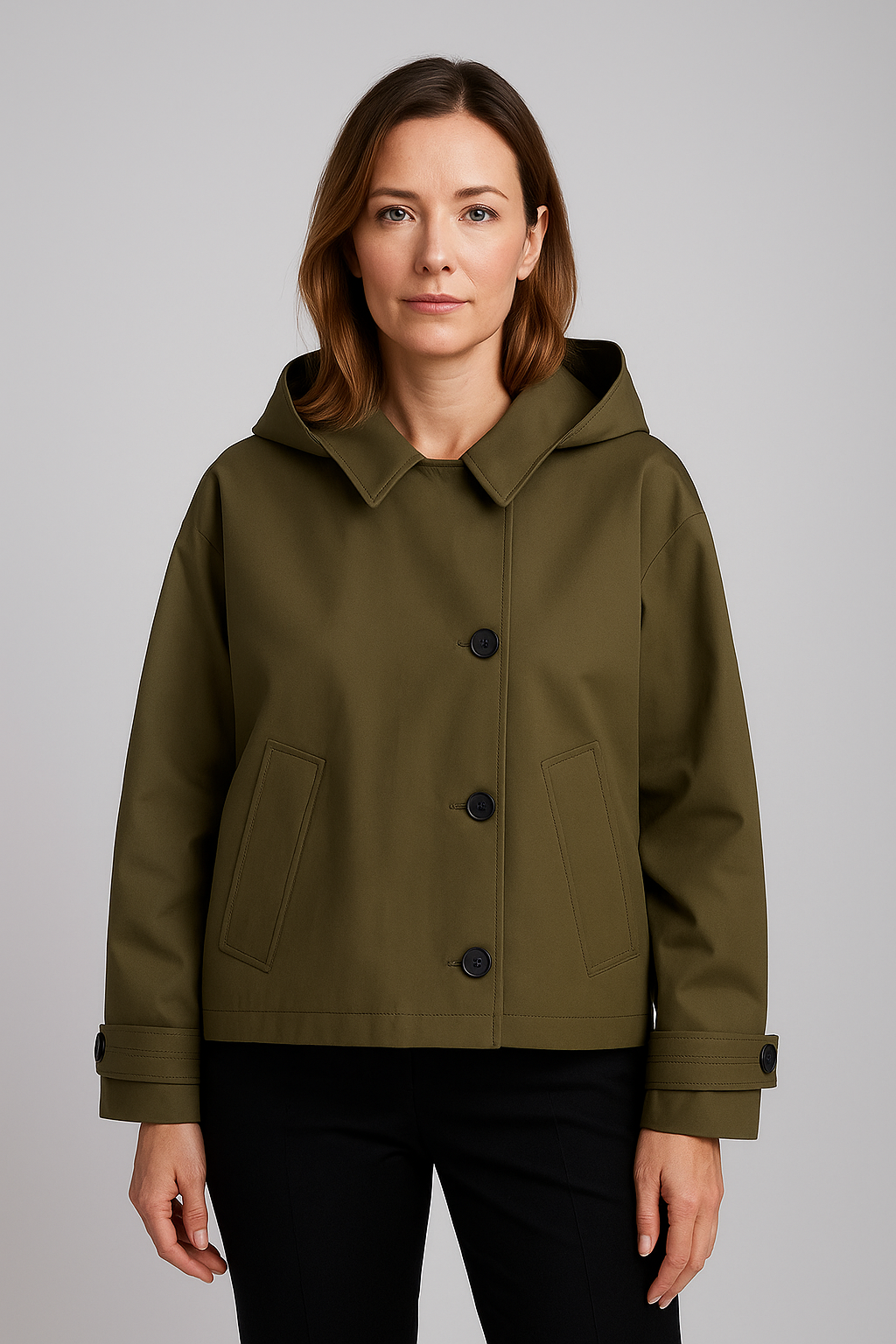 Veste Imperméable Femme Légère avec Fermeture Éclair - BerlinGlamour