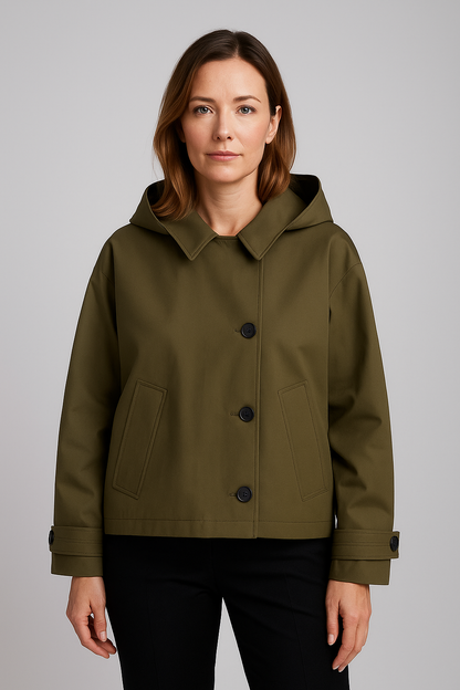 Veste Imperméable Femme Légère avec Fermeture Éclair - BerlinGlamour
