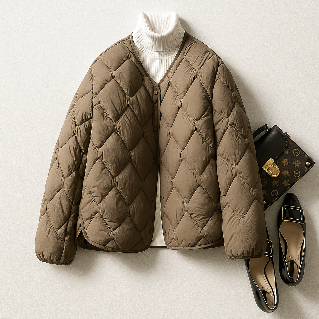 Veste Femme Hiver Doublée Légère et Chaude