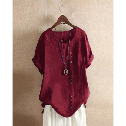 Blouse Femme Été Legère Manches Courtes