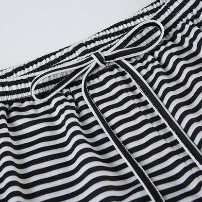 Pantalon Femme Rayé Détente Printemps