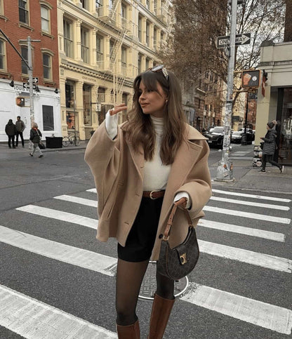 Manteau Oversize en Laine douce et chaude