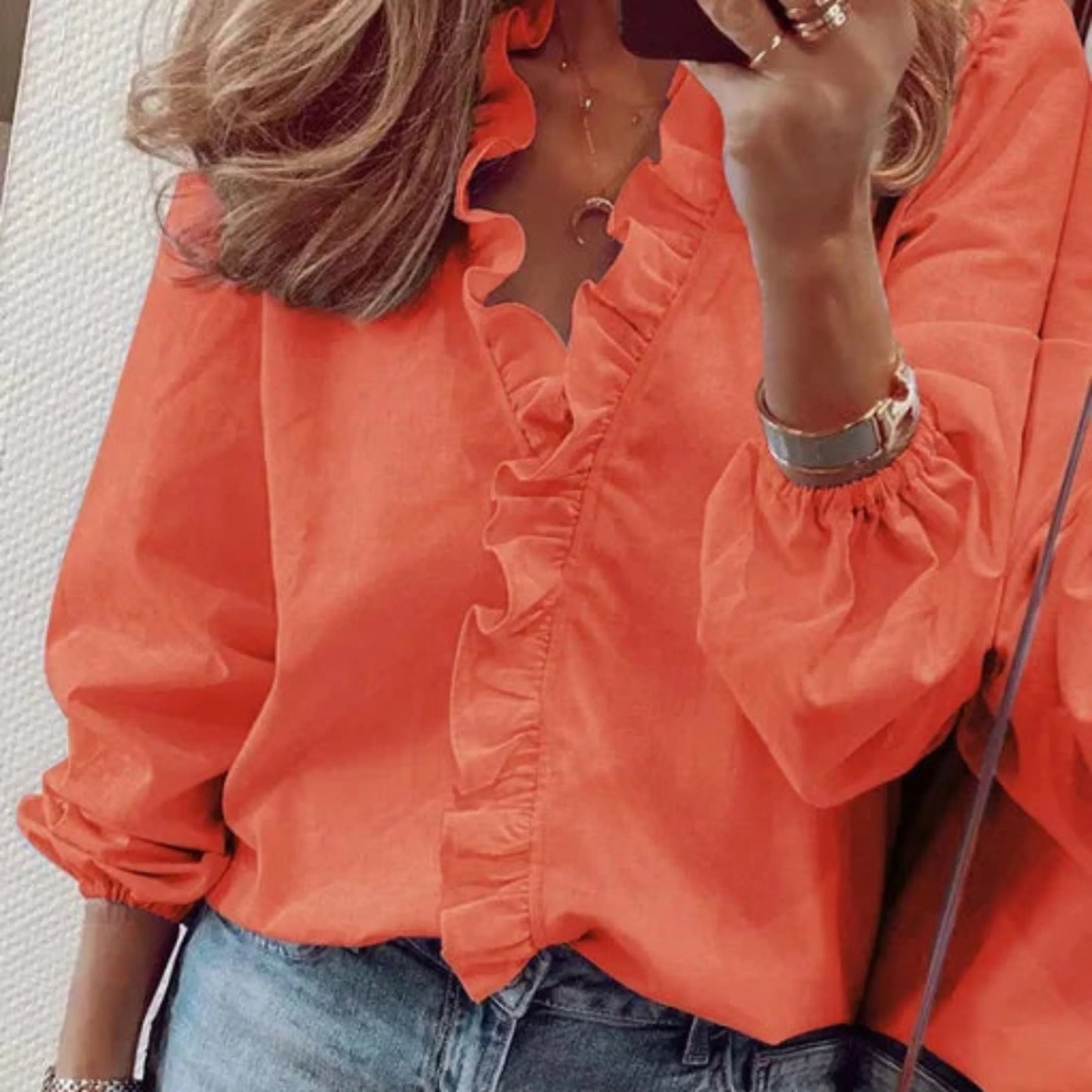 Blouse Femme Élégante Dentelle Décolleté