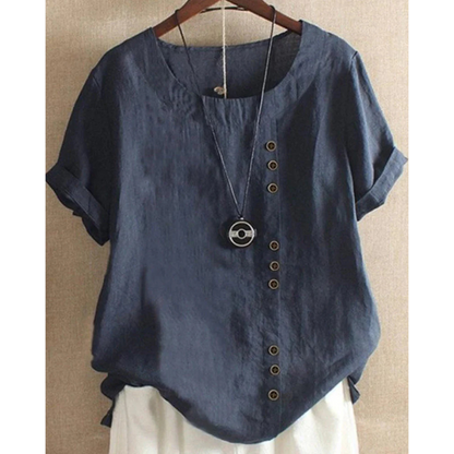 Blouse Femme Été Legère Manches Courtes