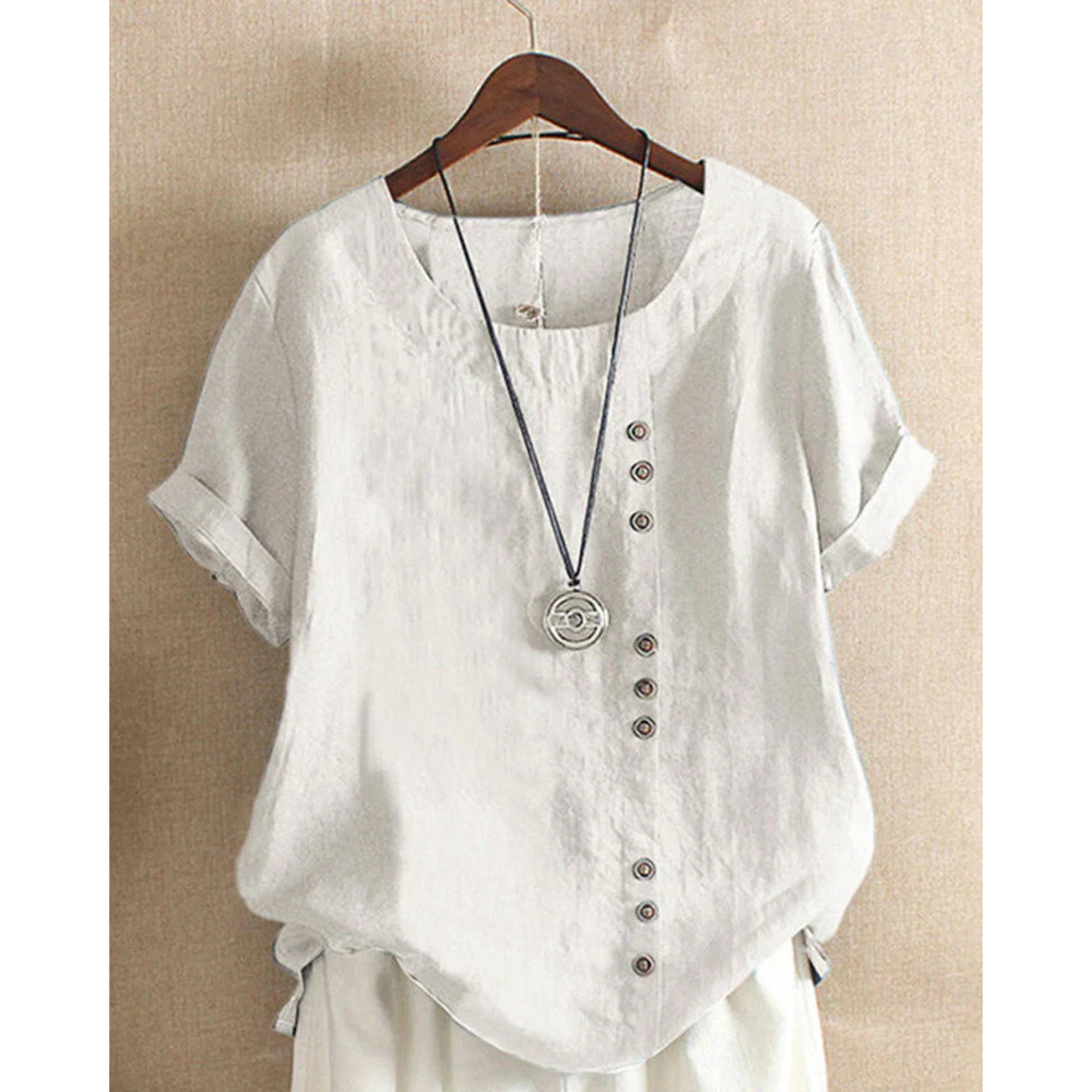 Blouse Femme Été Legère Manches Courtes