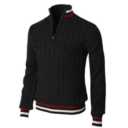 Pull Homme Élégant à Col Montant
