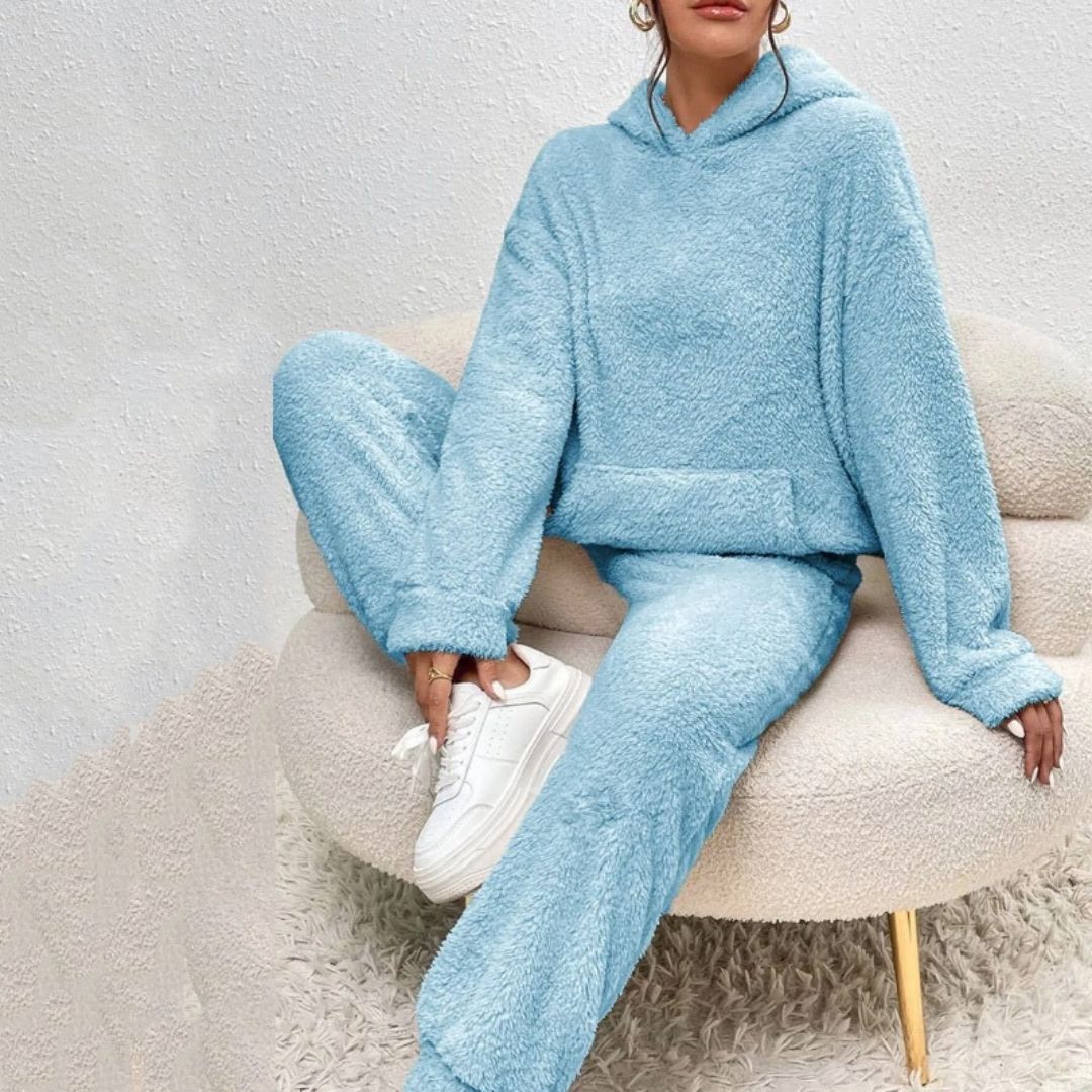 Ensemble Loungewear Femelle Printemps Confortable Capuche - BerlinGlamour