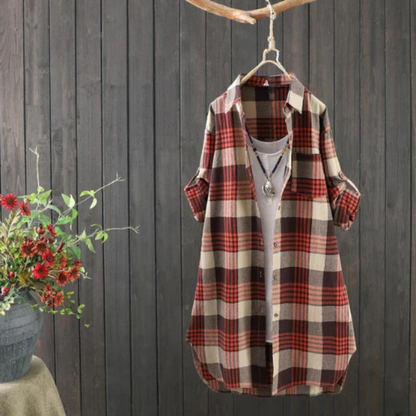 Chemise Flanelle Femme Grande Taille Manches Longues
