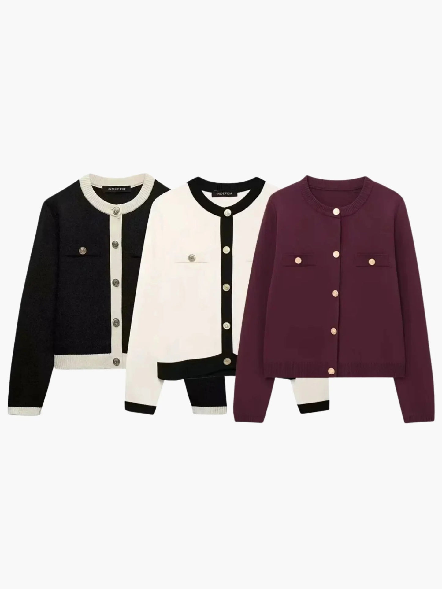 Cardigan Femme Boutons Décontracté