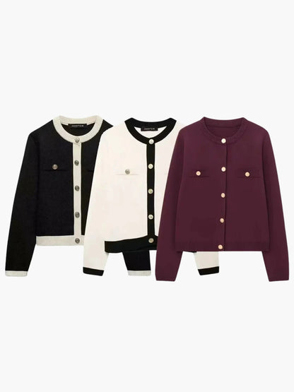 Cardigan Femme Boutons Décontracté