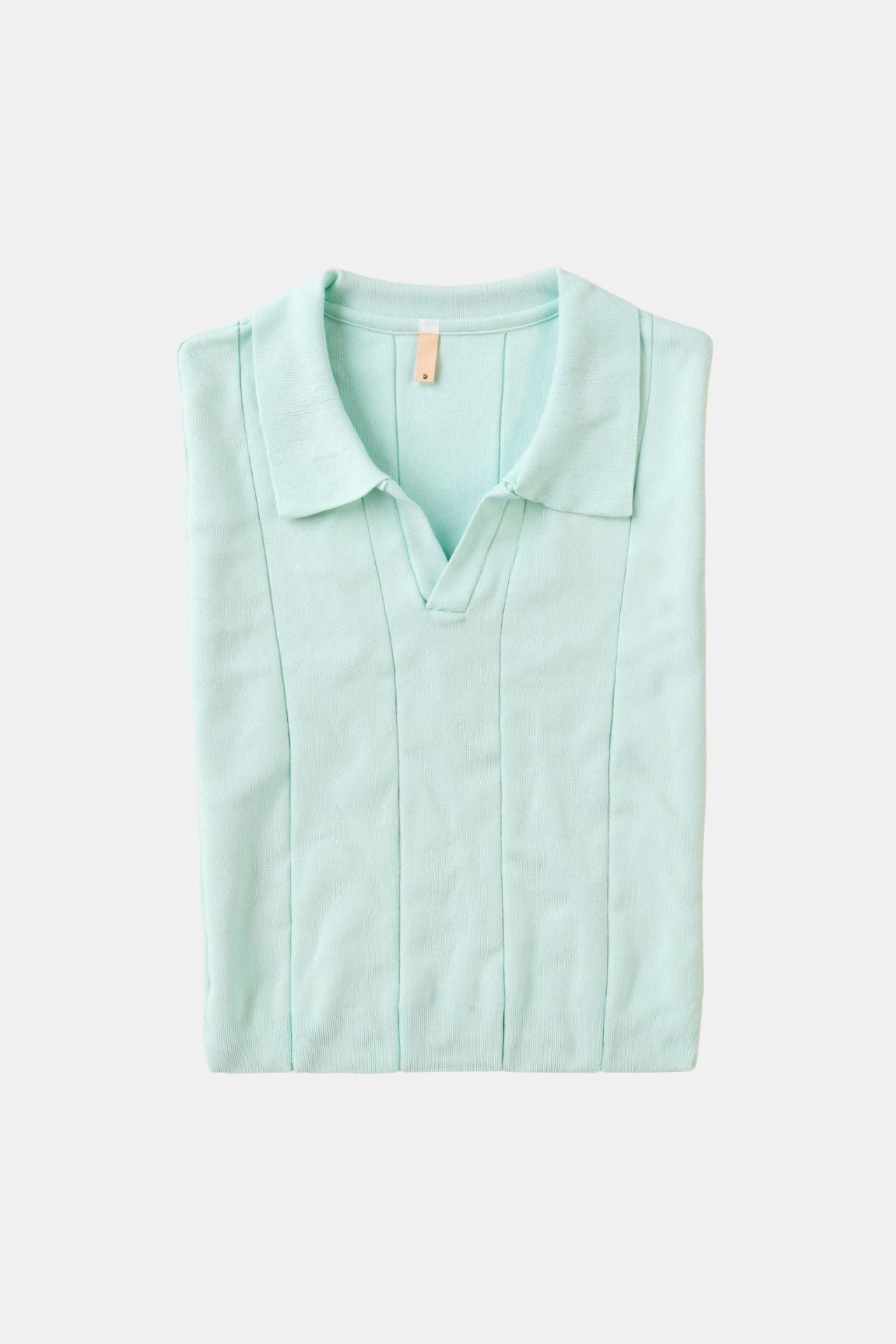 Chemise Polo Retro Vert Menthe