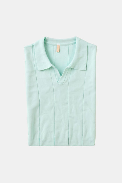 Chemise Polo Retro Vert Menthe