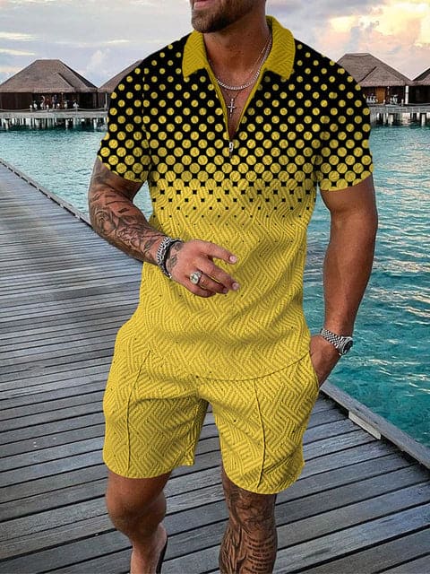 Costume Homme Décontracté imprimé couleur