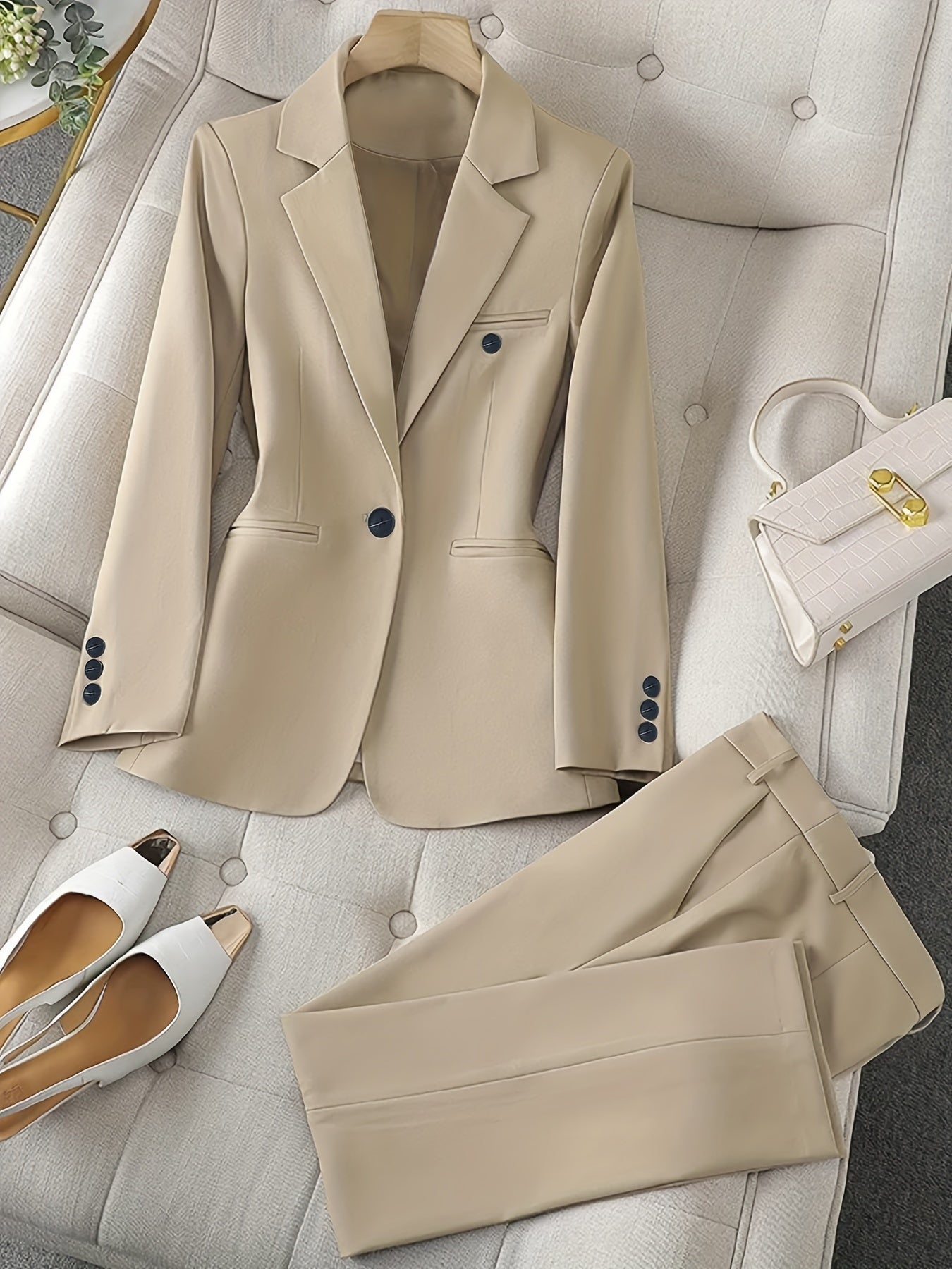 Costume Femme Marine Élégant 2 Pièces
