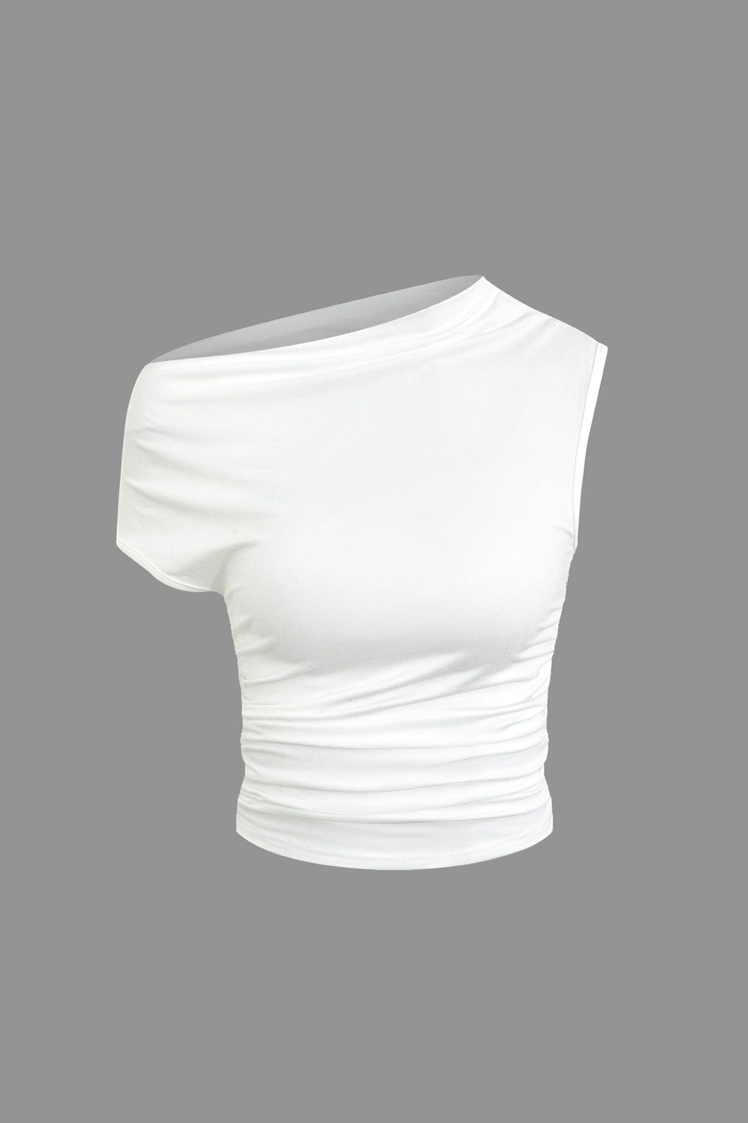 Top Épaule Uniquement & Mini Jupe Drapée pour Soirée Glamour