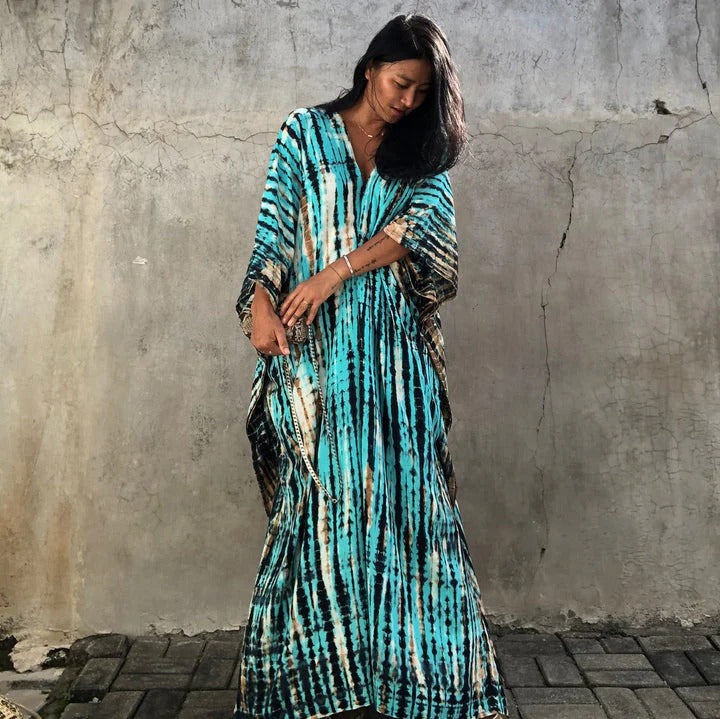 Robe Été Longue pour Femme avec Imprimé Floral - PanierRoyale