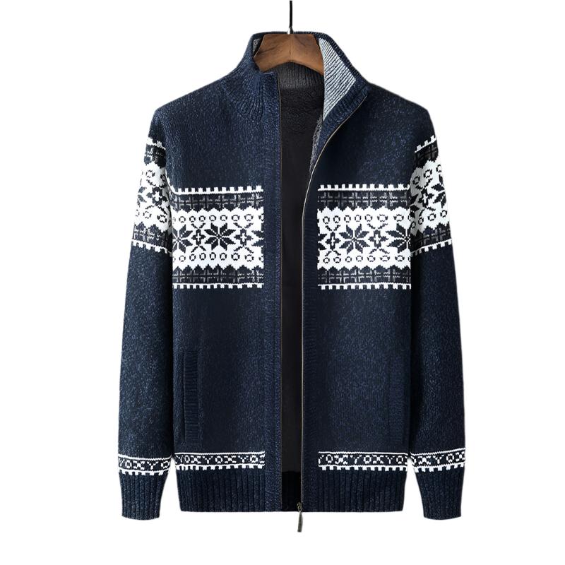 Gilet Homme Laine Épaisse Marine - PanierRoyale