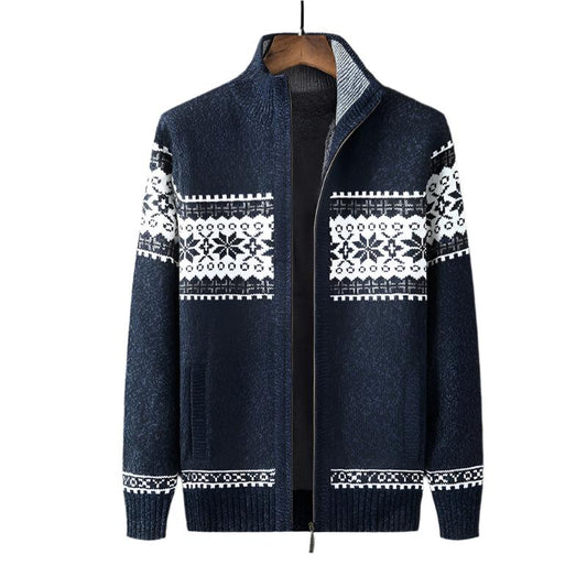 Gilet Homme Laine Épaisse Marine - PanierRoyale