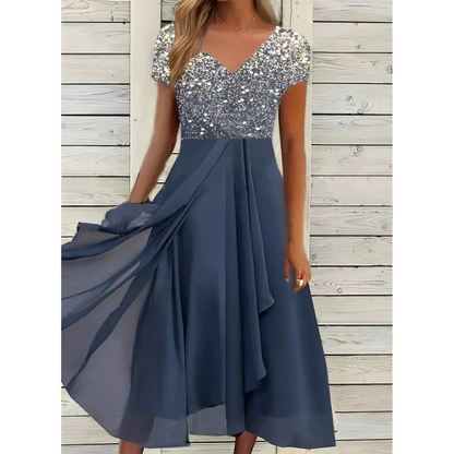 Robe Femme Élégante Taille Droite