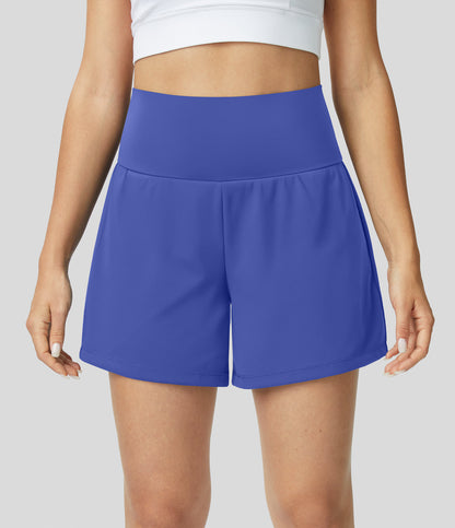 Shorts de Yoga 2 en 1 avec Poches pour Femme