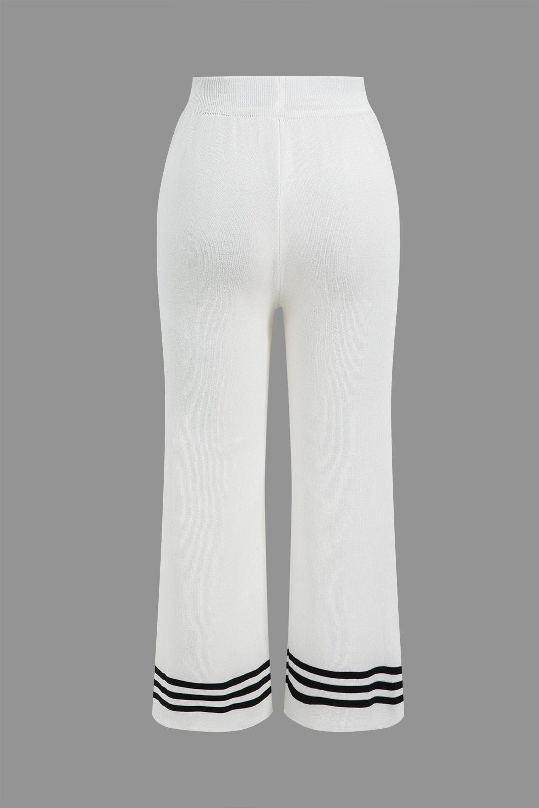 Ensemble Tricot Femme Élégant : Cardigan Court et Pantalon Large
