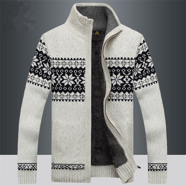 Gilet Homme Laine Épaisse Marine