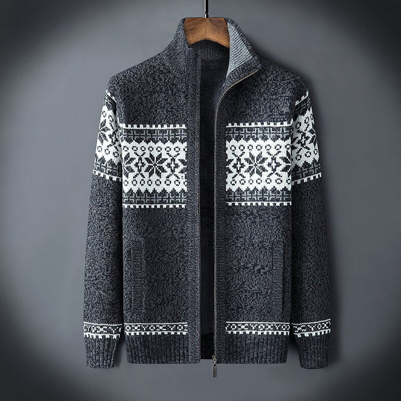 Gilet Homme Laine Épaisse Marine