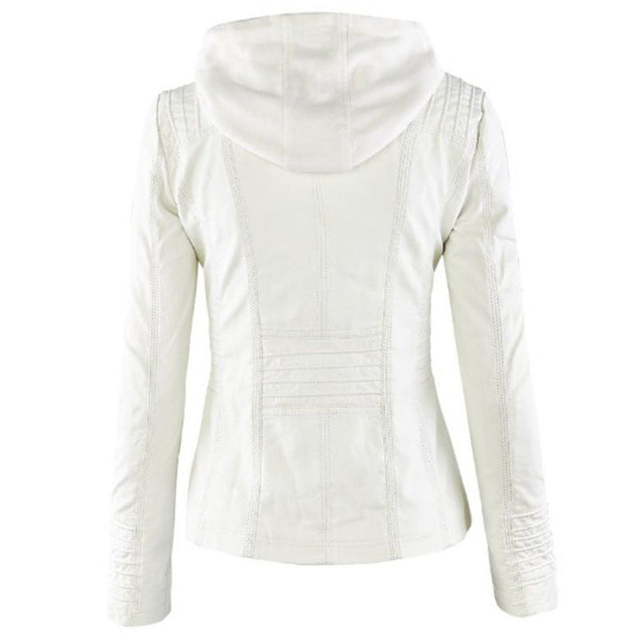 Veste Cuir Élégante Fermeture Éclair - vue 6