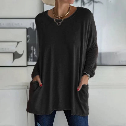 Pull Féminin Décontracté avec Poches