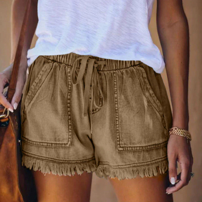 Short Femme Détente Confortable Taille Élégante