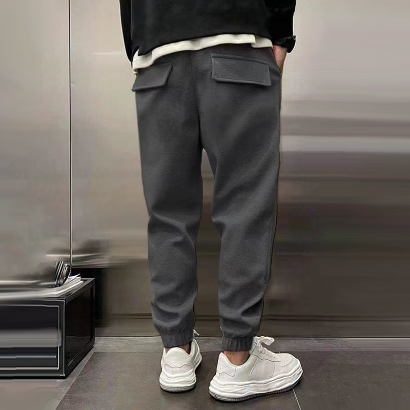 Pantalon Sport Homme Élastique Taille Haute