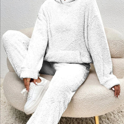 Ensemble Loungewear Femelle Printemps Confortable Capuche
