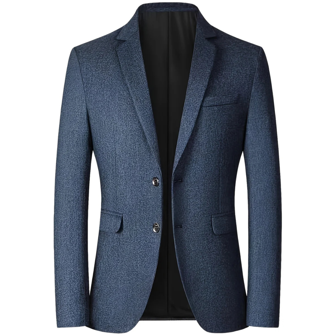 Blazer Homme Slim Manches Longues Élégant