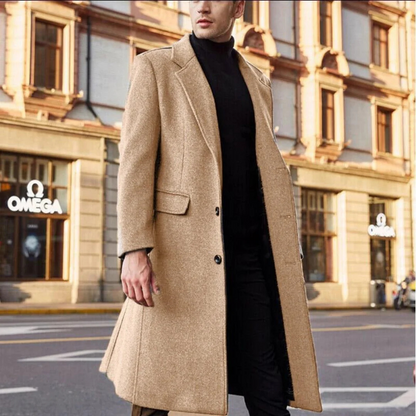 Manteau Homme Hiver Imperméable Long et Chauffant