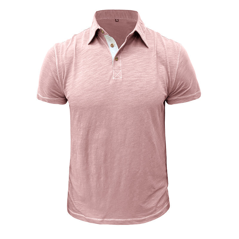 Polo Homme Marine Manches Courtes Décontracté