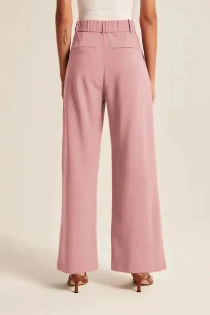 Pantalon Large Évasé Haut de Gamme Classique