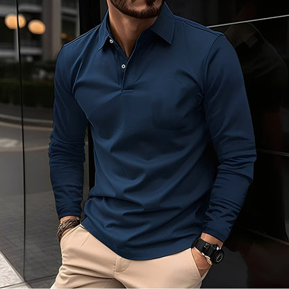 Polo Homme Classique Manches Longues pour Every Day