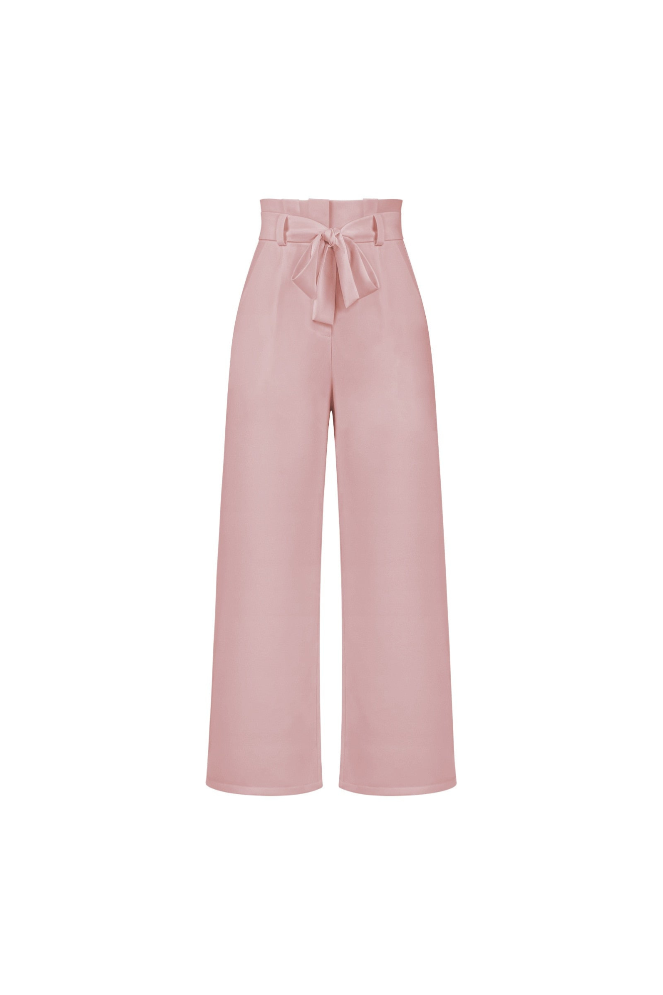 Pantalon Femme Élégant Taille Longue en Lin