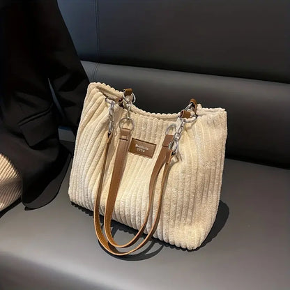 Sac cabas Femme Similicuir Texturé Anse Chaîne - PanierRoyale