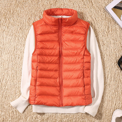 Gilet sans manches doux et élégant pour femme automne