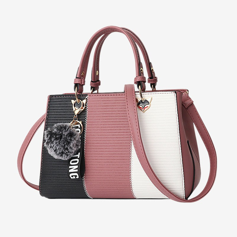 Sac à Épaule Cuir Véritable avec Fermeture Éclair